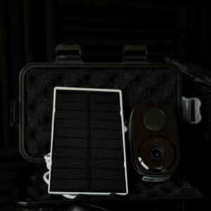 Solar-Sicherheitskamera mit Wi-Fi, Nachtsicht und Bewegungserkennung - Schwarz